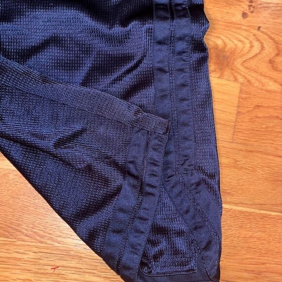 Navy Blue NIKE fully lined 11” long basketball shorts M stretched out vintage - Picture 5 of 5